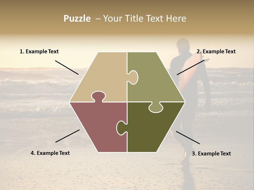 Rocks Wavy Sea PowerPoint Template