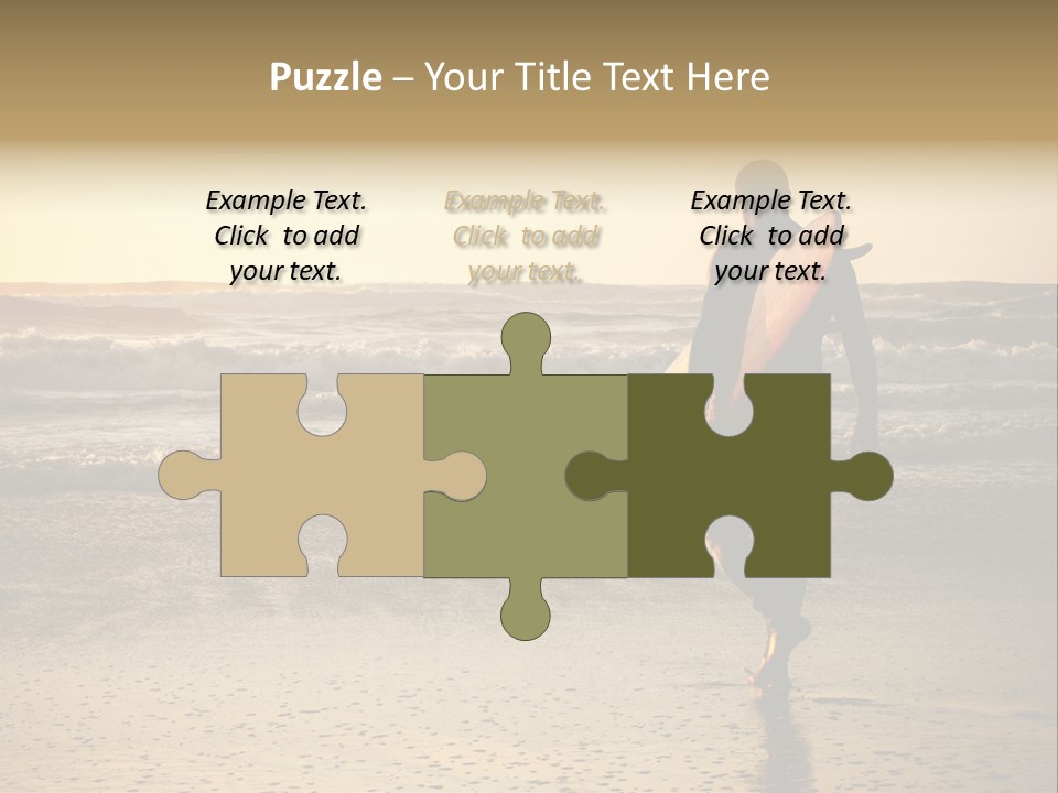 Rocks Wavy Sea PowerPoint Template