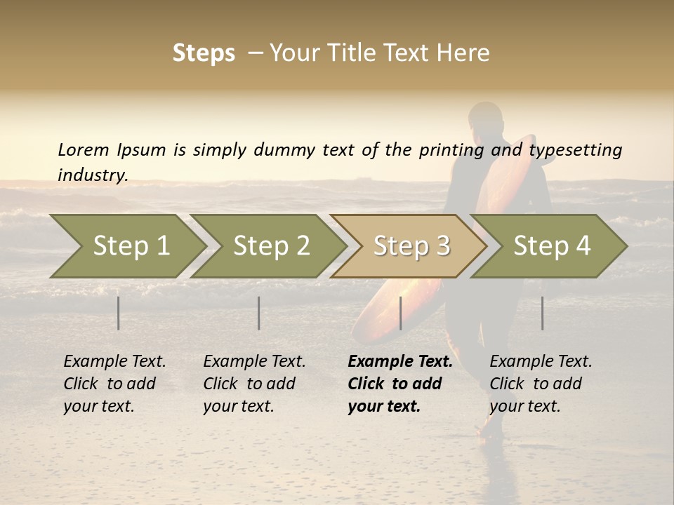 Rocks Wavy Sea PowerPoint Template