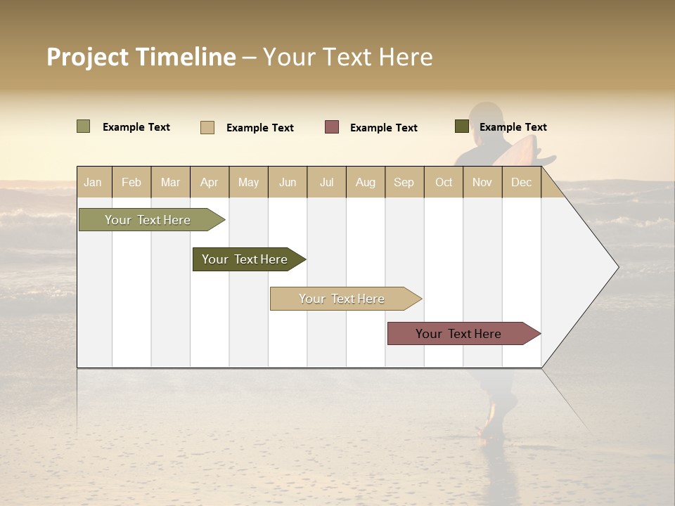 Rocks Wavy Sea PowerPoint Template