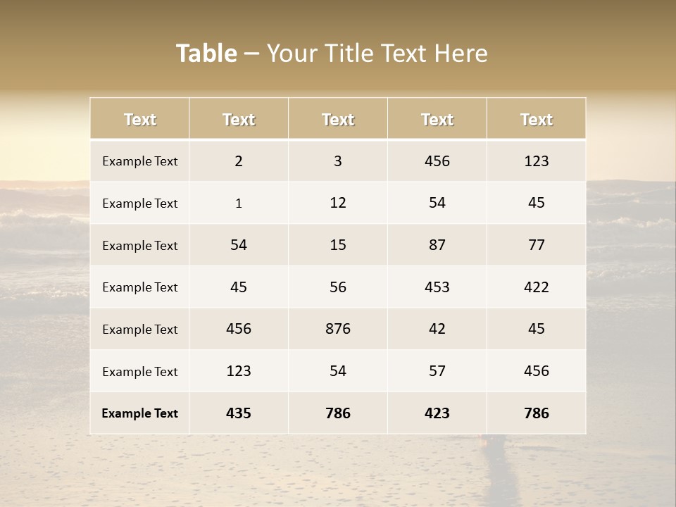 Rocks Wavy Sea PowerPoint Template