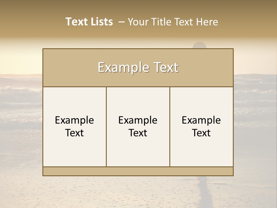 Rocks Wavy Sea PowerPoint Template