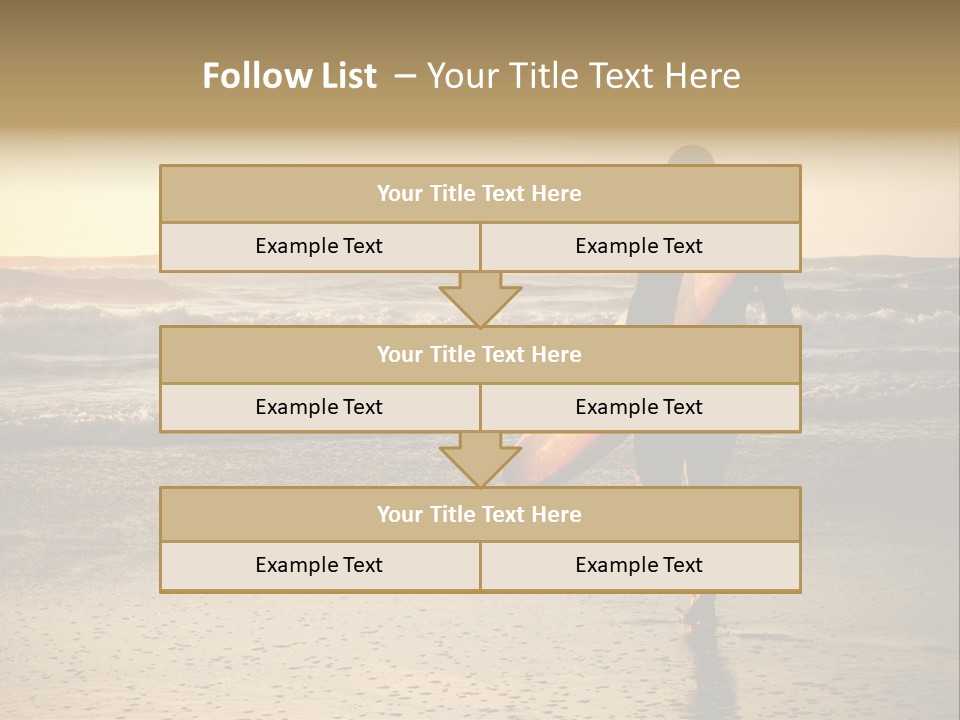 Rocks Wavy Sea PowerPoint Template