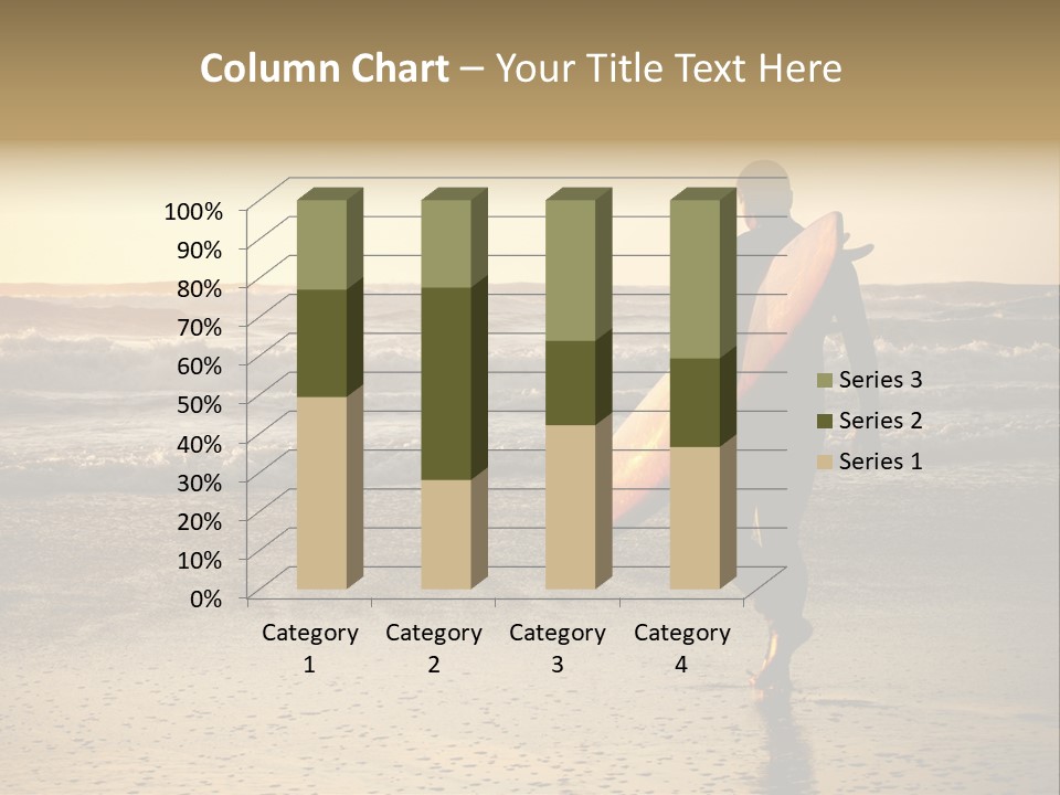 Rocks Wavy Sea PowerPoint Template