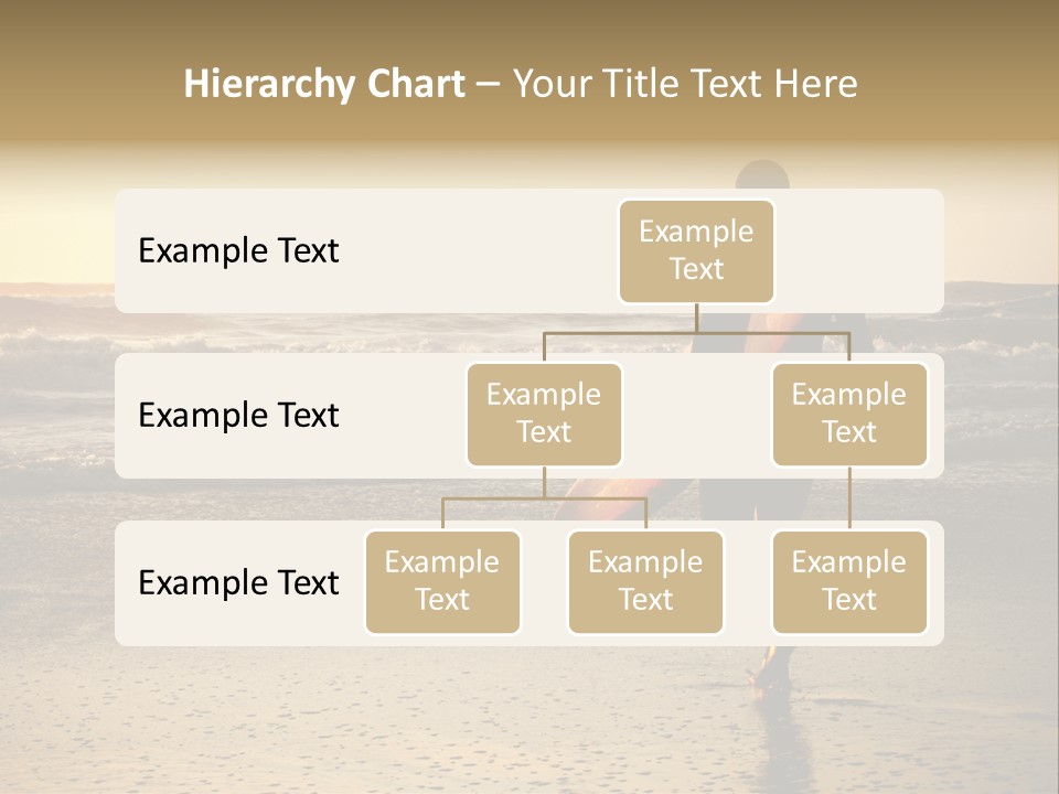 Rocks Wavy Sea PowerPoint Template