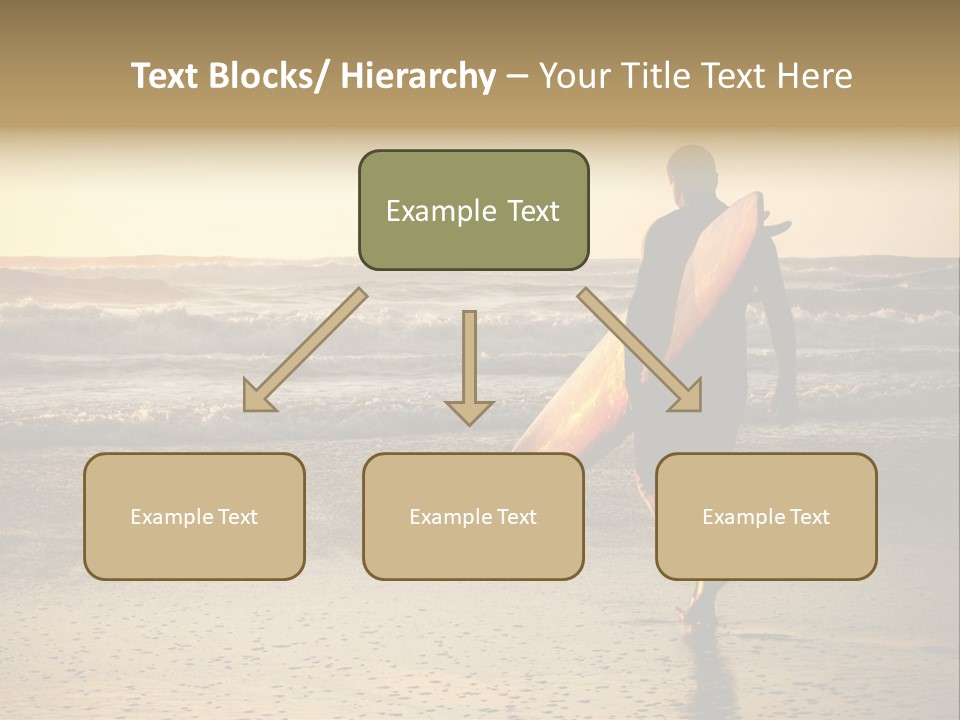 Rocks Wavy Sea PowerPoint Template