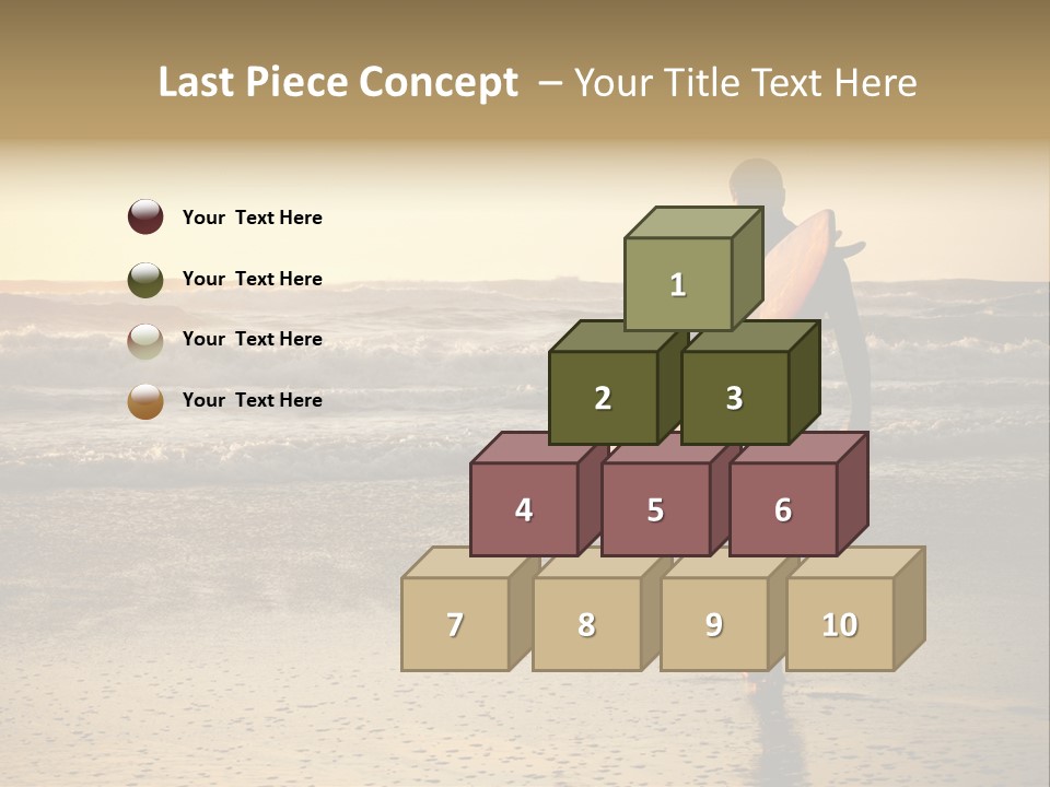 Rocks Wavy Sea PowerPoint Template