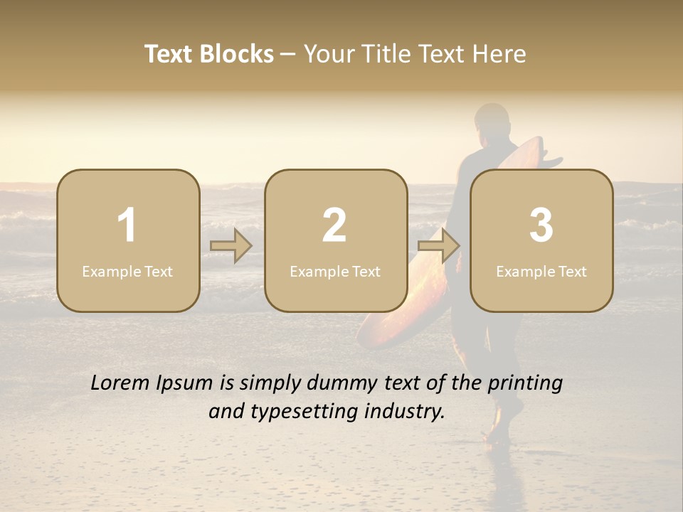 Rocks Wavy Sea PowerPoint Template