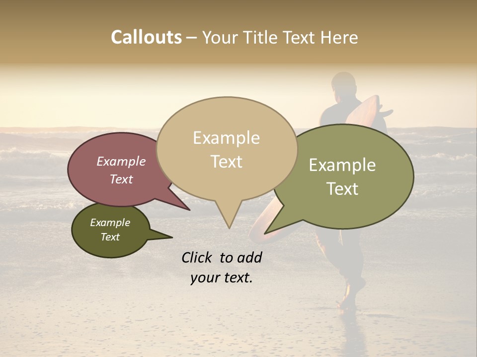 Rocks Wavy Sea PowerPoint Template