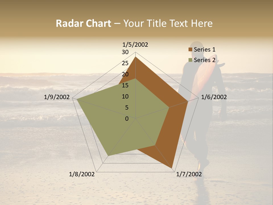 Rocks Wavy Sea PowerPoint Template