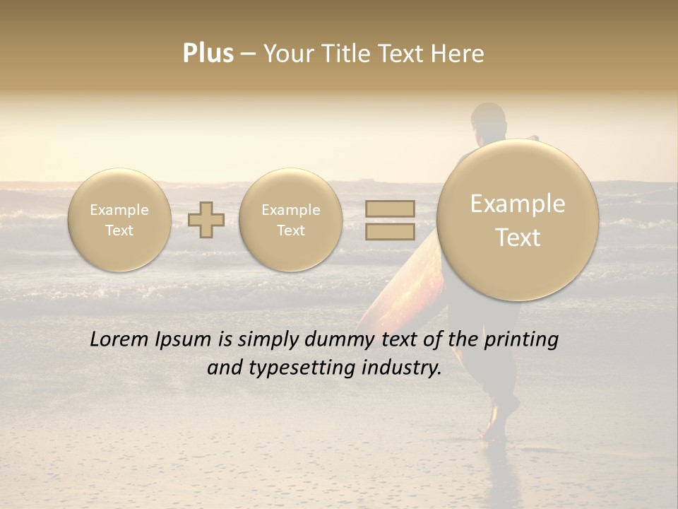 Rocks Wavy Sea PowerPoint Template