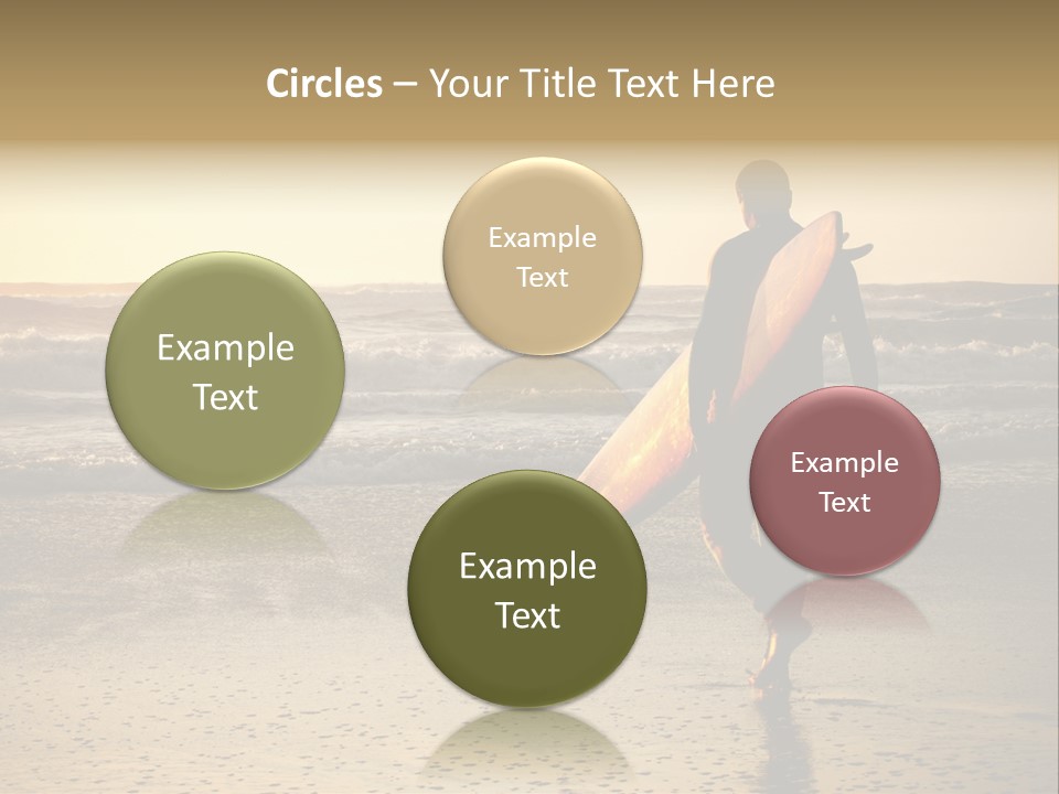 Rocks Wavy Sea PowerPoint Template