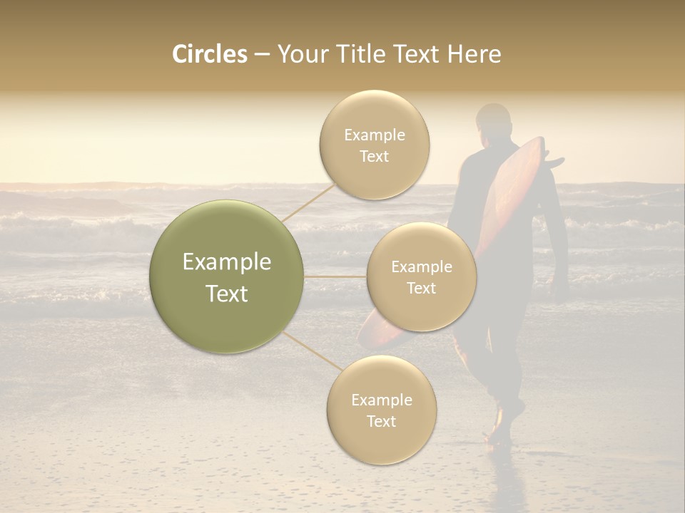 Rocks Wavy Sea PowerPoint Template