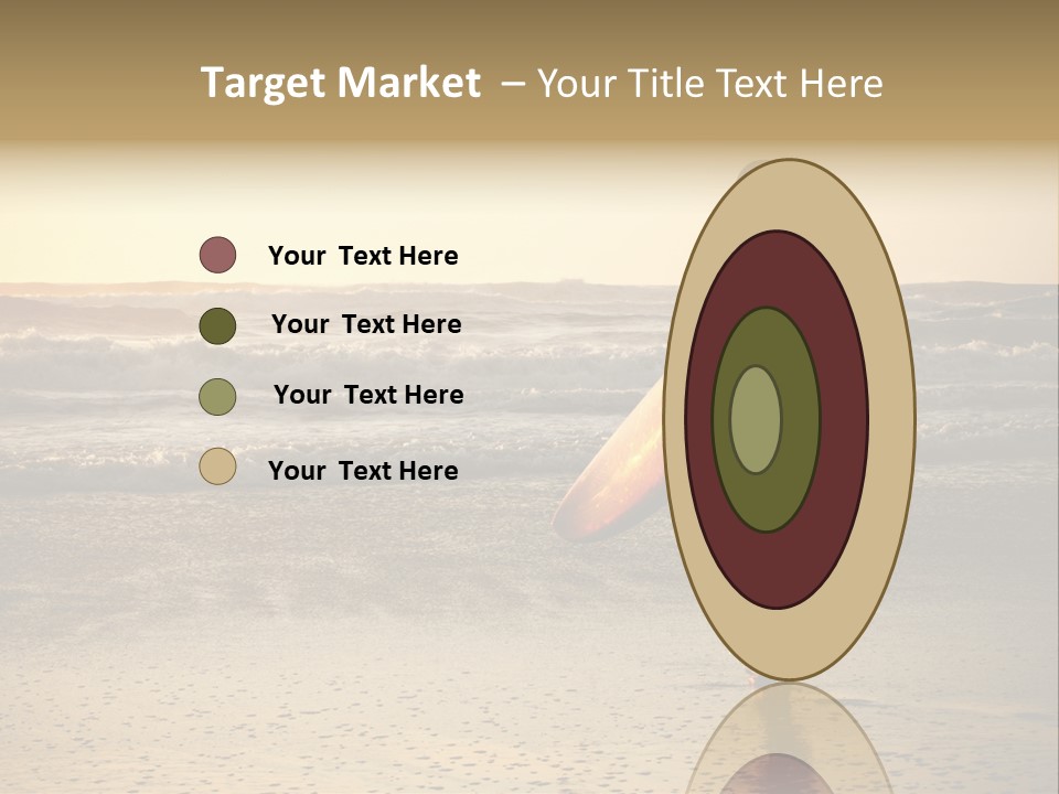 Rocks Wavy Sea PowerPoint Template