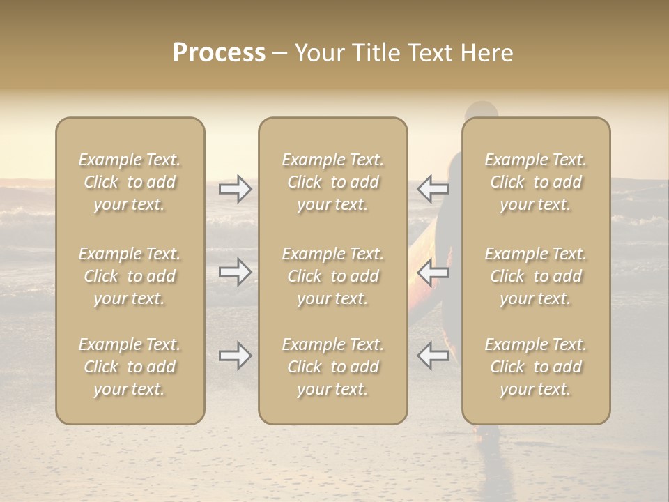 Rocks Wavy Sea PowerPoint Template