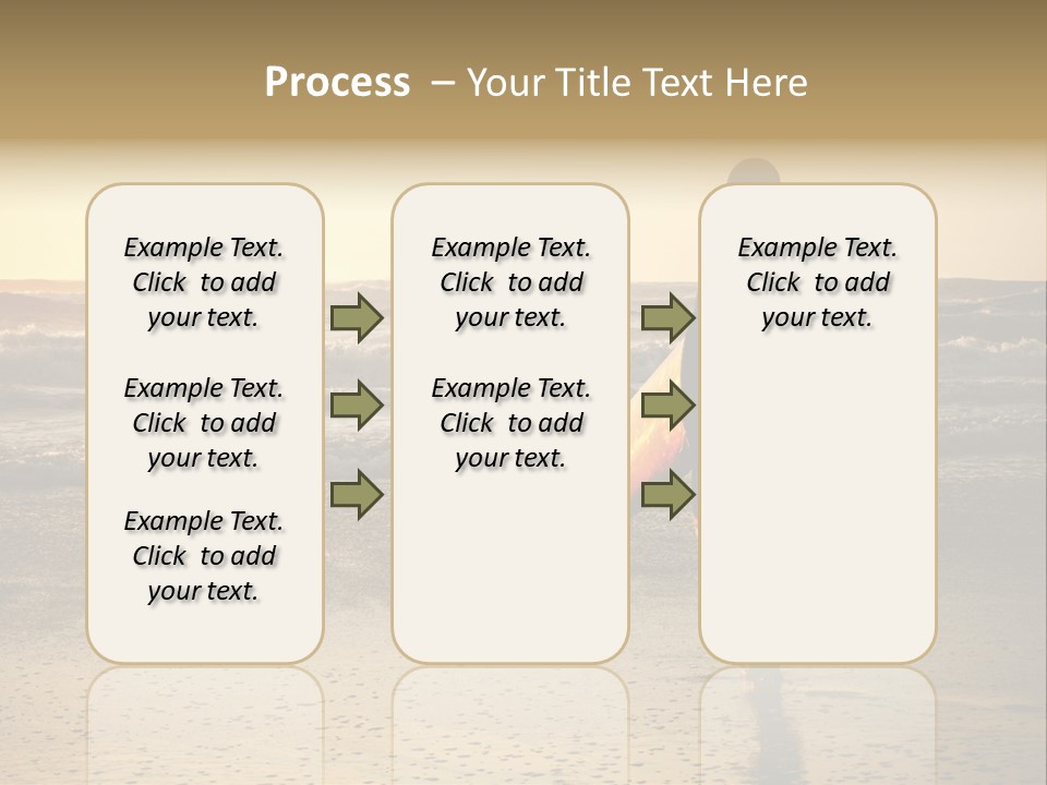 Rocks Wavy Sea PowerPoint Template