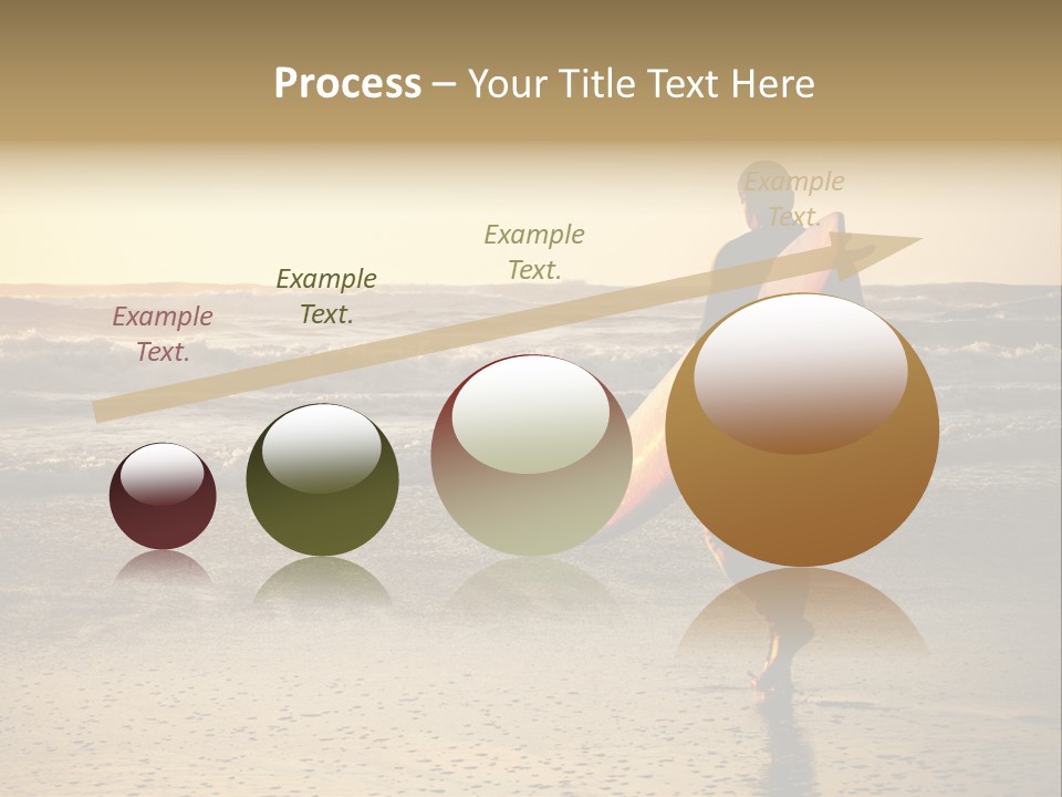 Rocks Wavy Sea PowerPoint Template