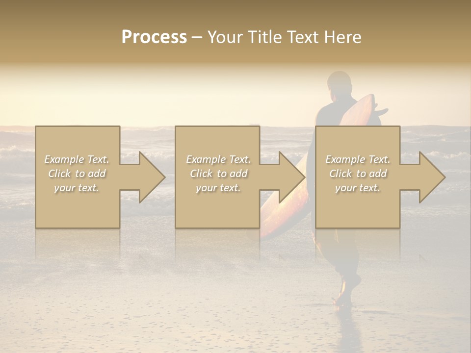 Rocks Wavy Sea PowerPoint Template