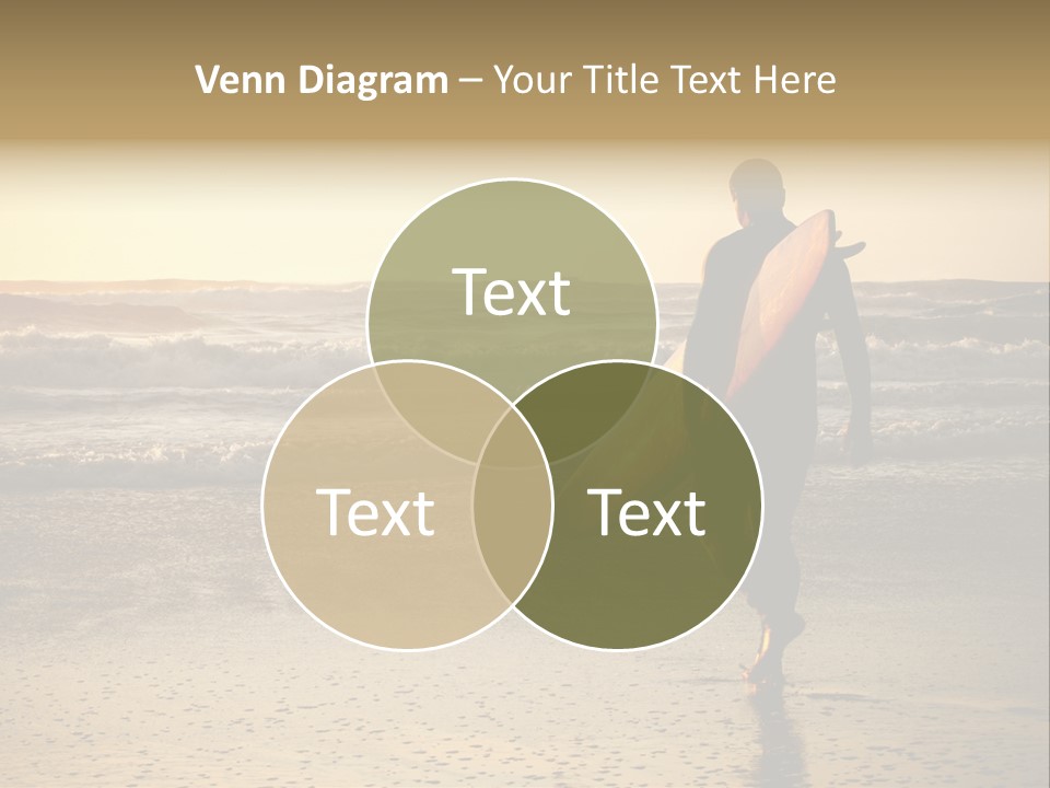 Rocks Wavy Sea PowerPoint Template