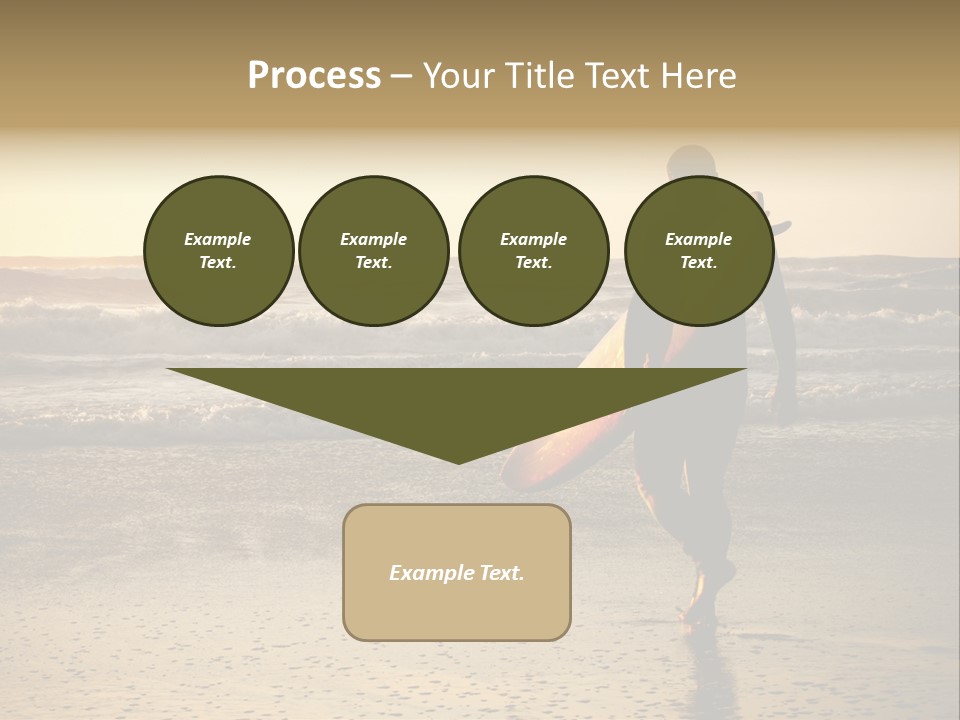 Rocks Wavy Sea PowerPoint Template