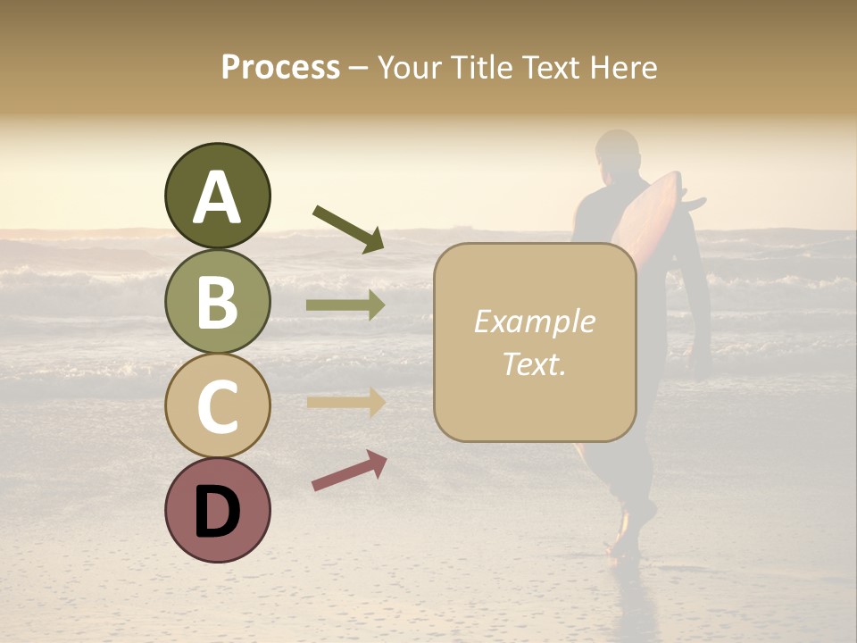 Rocks Wavy Sea PowerPoint Template