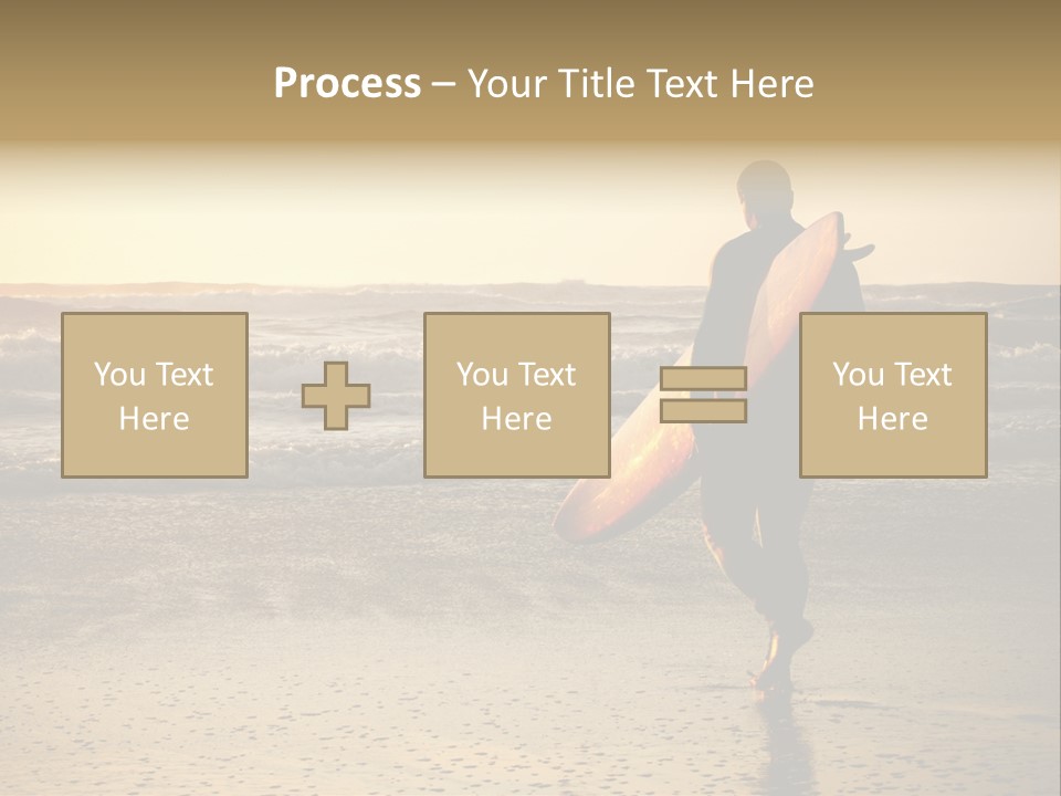 Rocks Wavy Sea PowerPoint Template