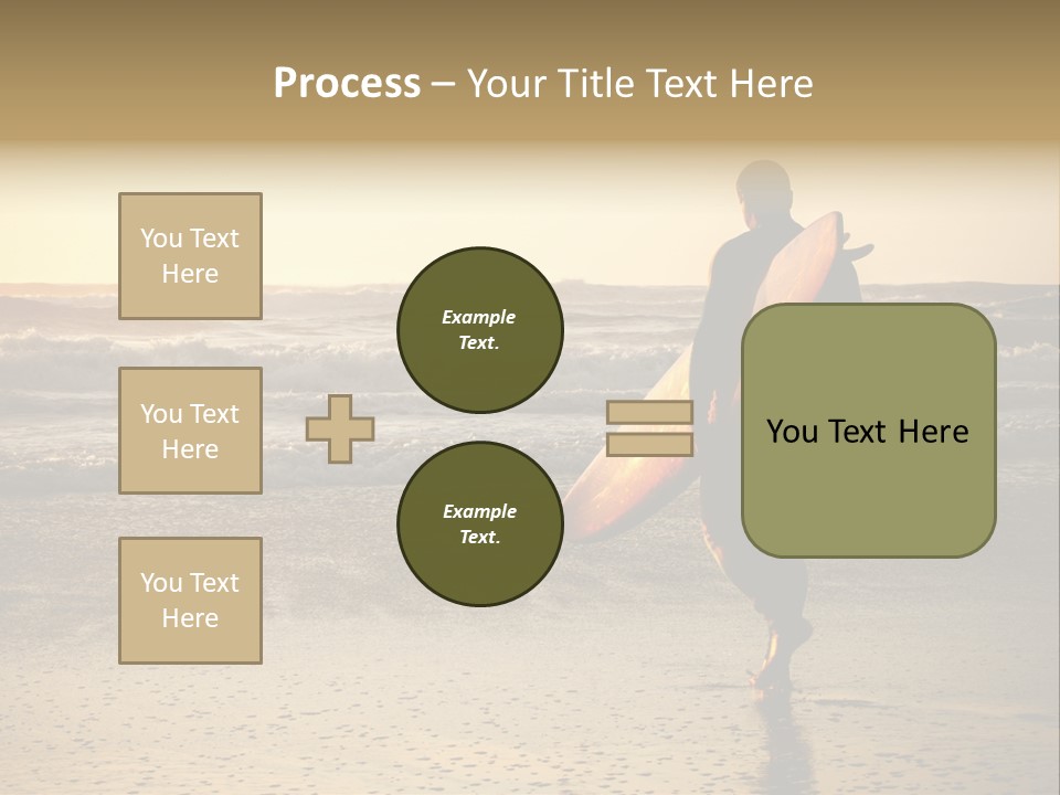 Rocks Wavy Sea PowerPoint Template