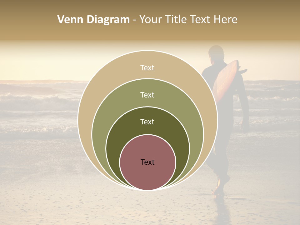 Rocks Wavy Sea PowerPoint Template