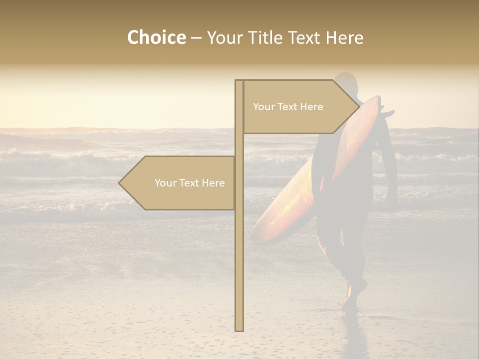 Rocks Wavy Sea PowerPoint Template