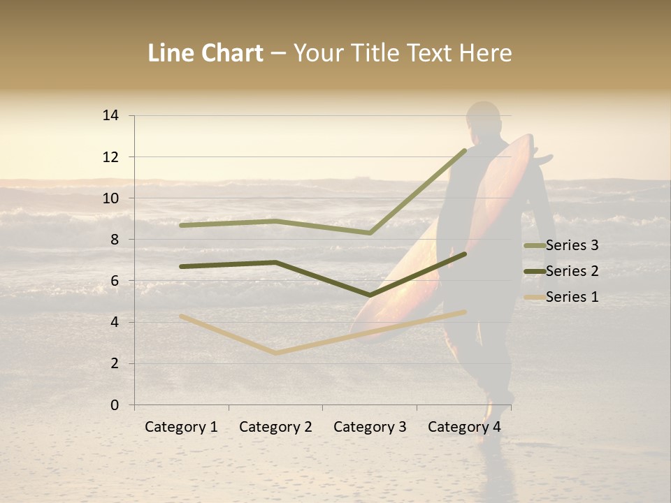 Rocks Wavy Sea PowerPoint Template