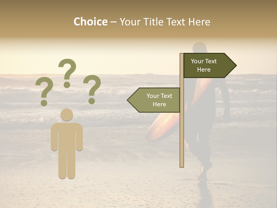 Rocks Wavy Sea PowerPoint Template