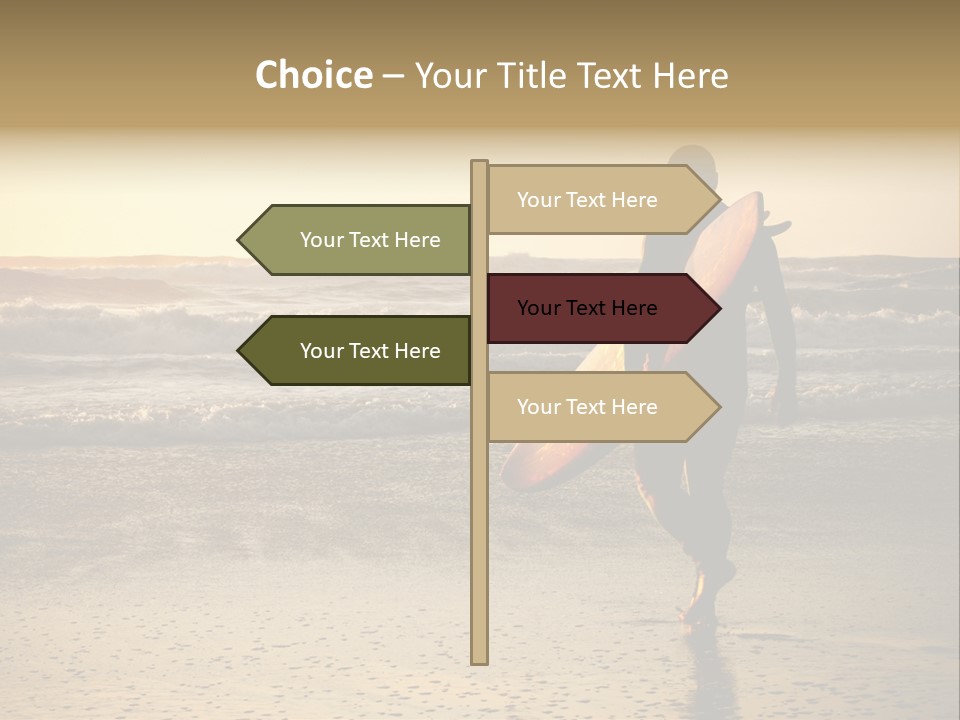 Rocks Wavy Sea PowerPoint Template