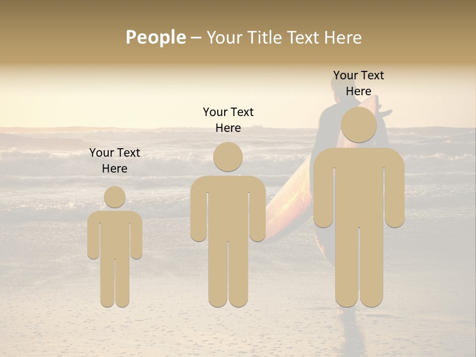 Rocks Wavy Sea PowerPoint Template