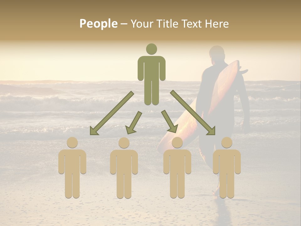 Rocks Wavy Sea PowerPoint Template