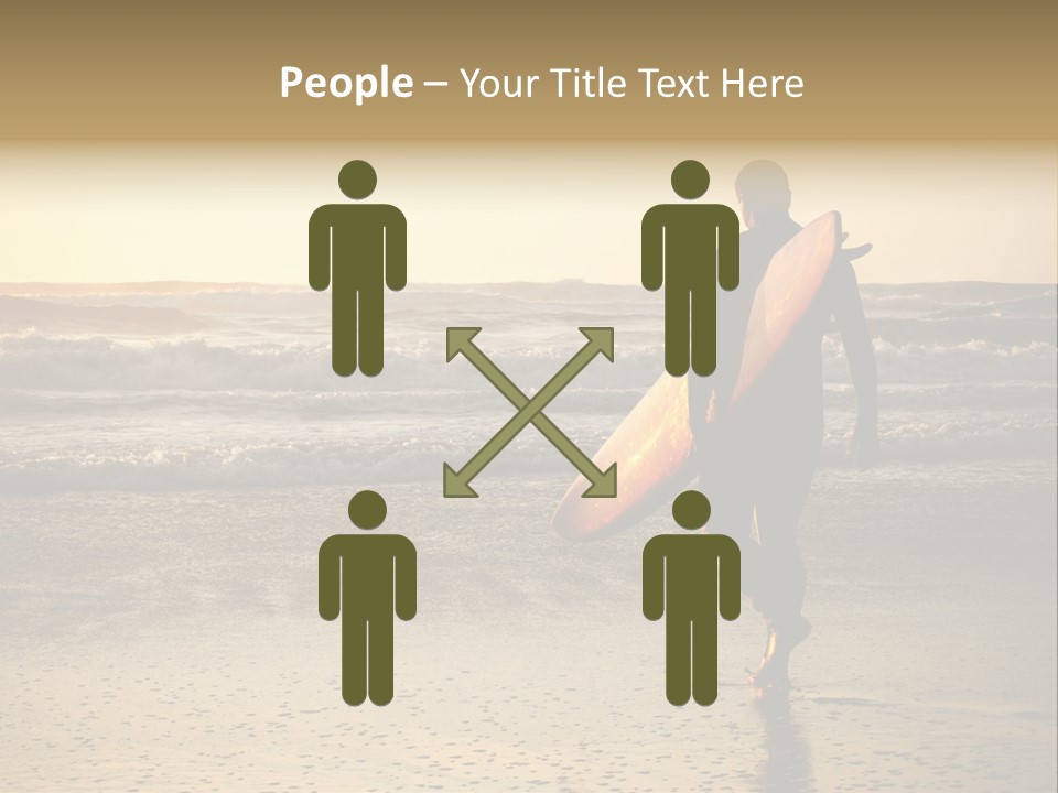 Rocks Wavy Sea PowerPoint Template