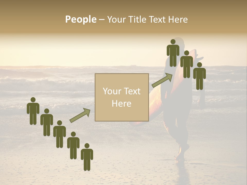 Rocks Wavy Sea PowerPoint Template