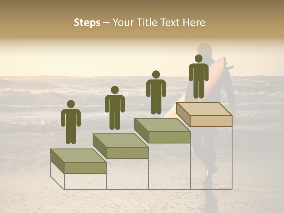 Rocks Wavy Sea PowerPoint Template