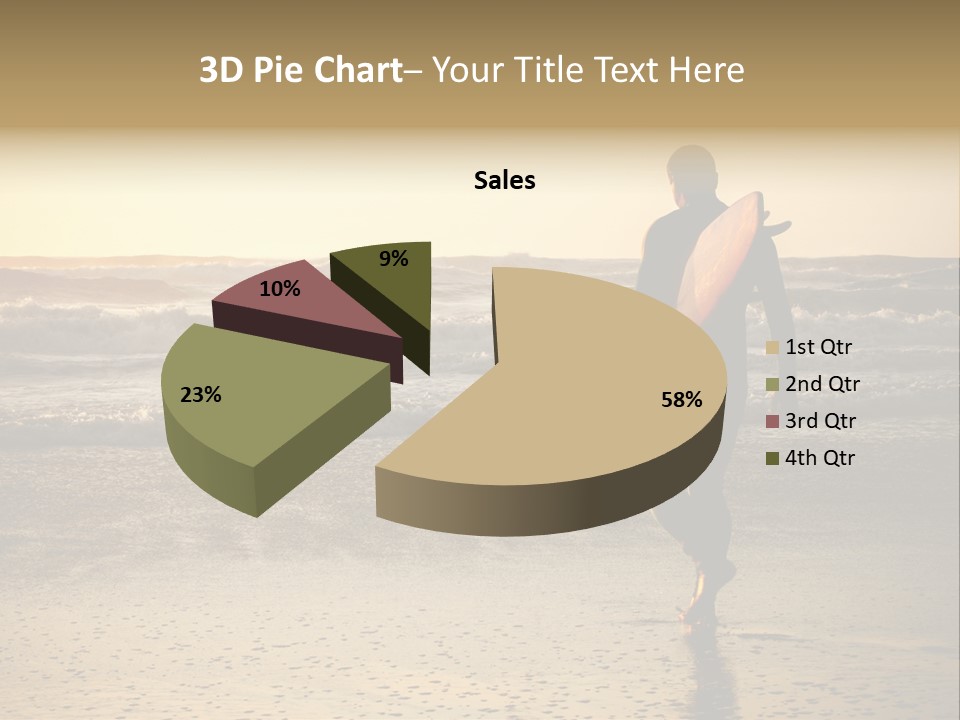 Rocks Wavy Sea PowerPoint Template