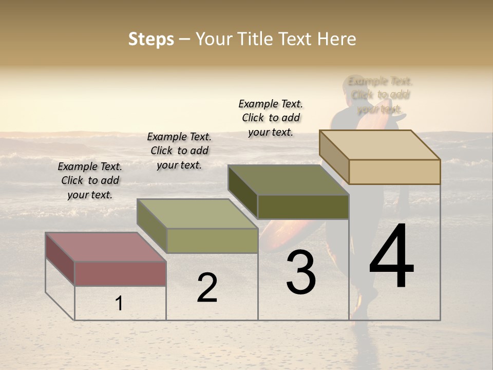 Rocks Wavy Sea PowerPoint Template