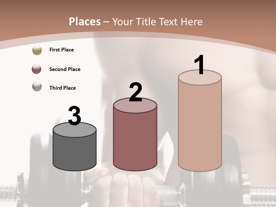Handsome Male Lifting PowerPoint Template