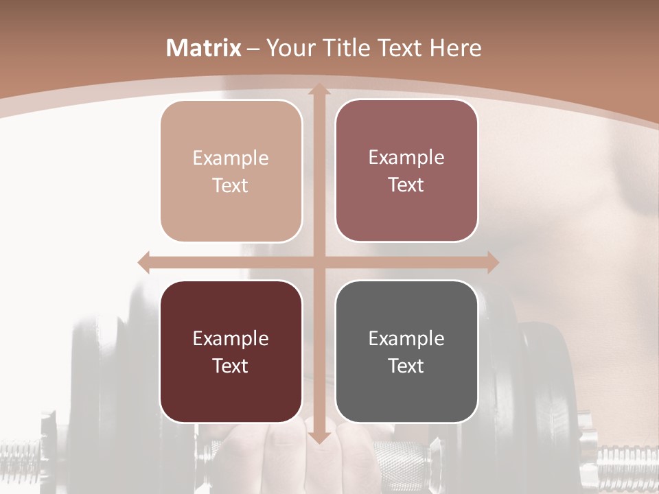 Handsome Male Lifting PowerPoint Template