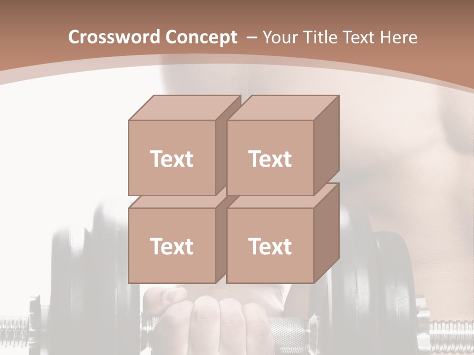Handsome Male Lifting PowerPoint Template