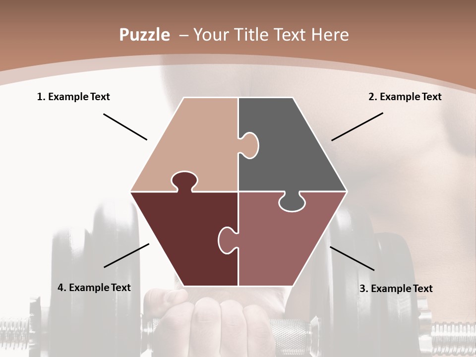Handsome Male Lifting PowerPoint Template
