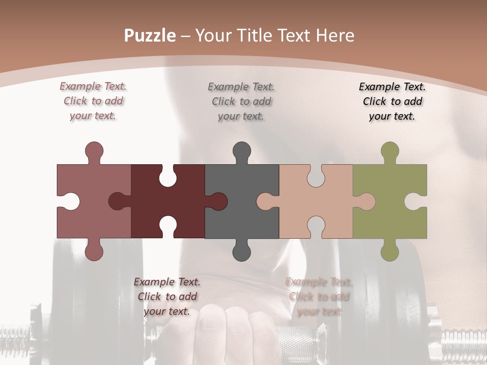 Handsome Male Lifting PowerPoint Template