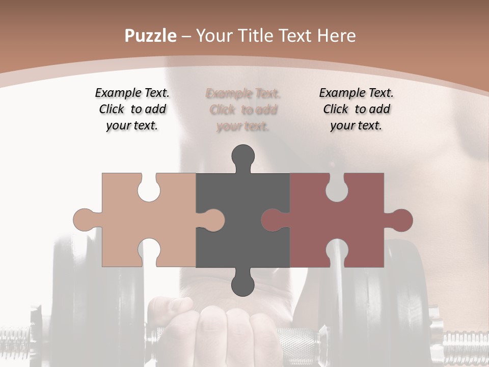 Handsome Male Lifting PowerPoint Template