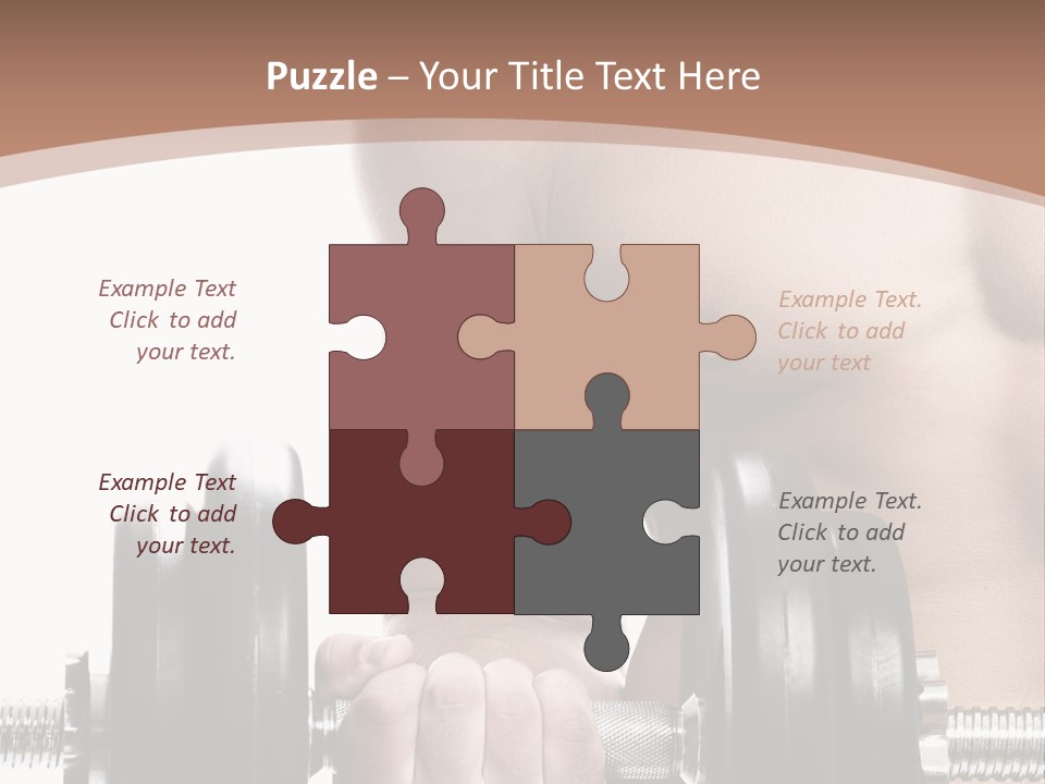 Handsome Male Lifting PowerPoint Template