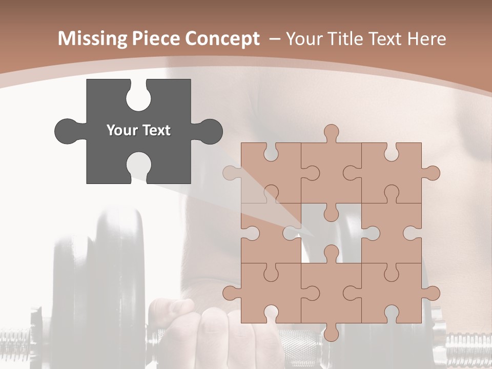 Handsome Male Lifting PowerPoint Template