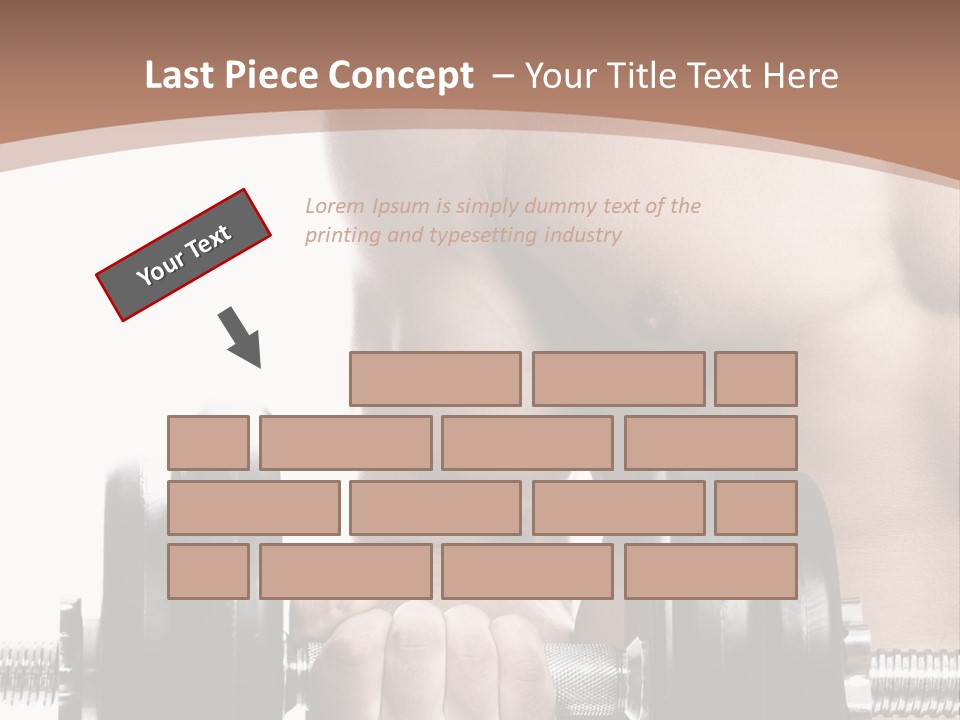 Handsome Male Lifting PowerPoint Template