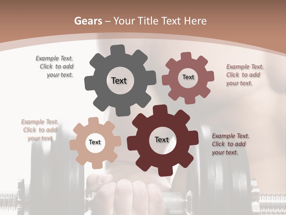 Handsome Male Lifting PowerPoint Template