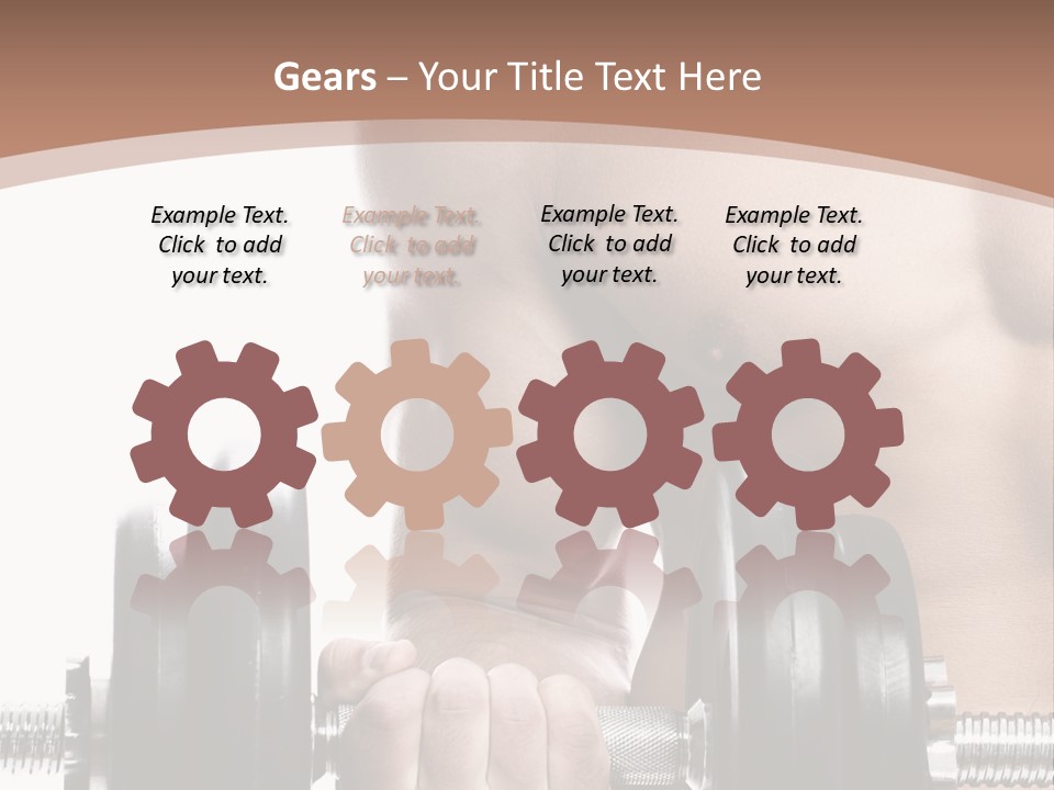 Handsome Male Lifting PowerPoint Template